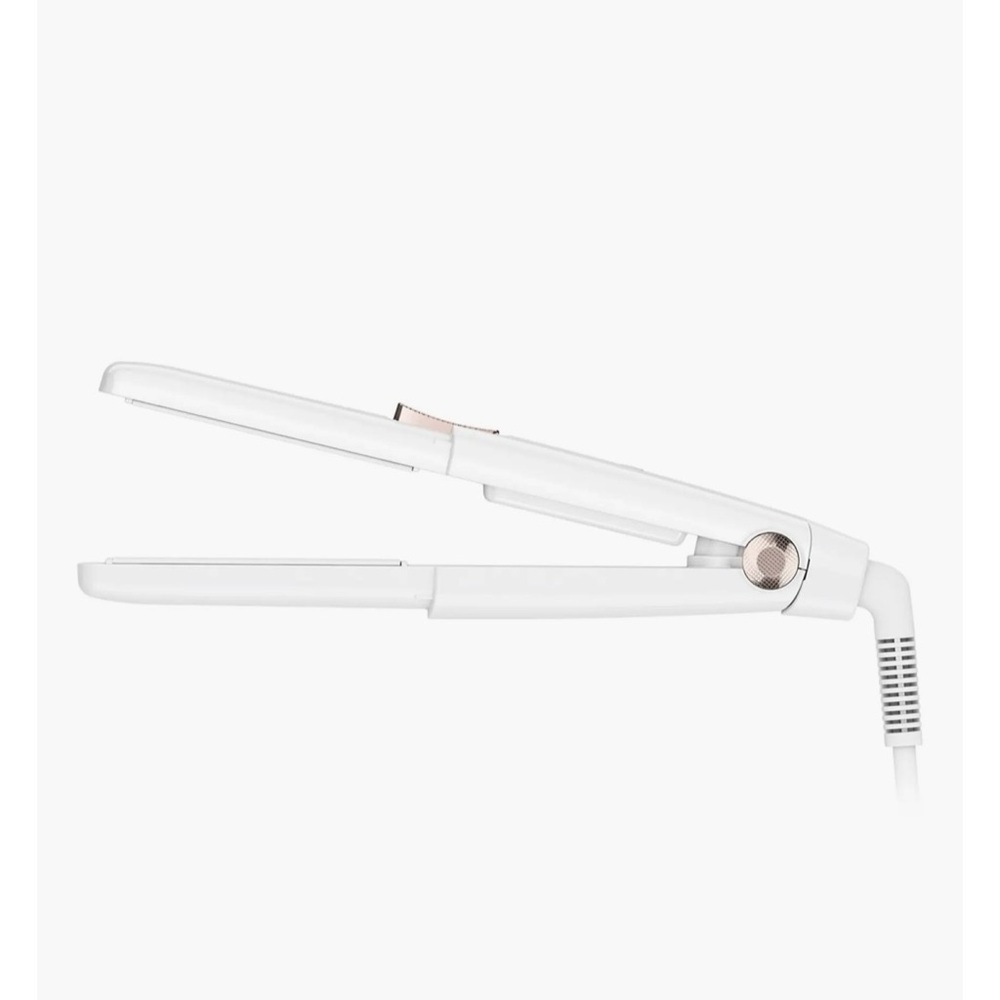 T3 Singlepass Compact 0.8 inch Travel White and Pink Hair Straightener